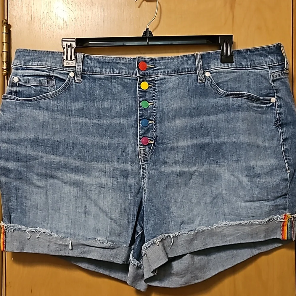 Torrid Jean Shorts 24 (Pride) - Picture 3 of 7